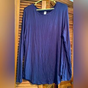 Old Navy Women’s Luxe Deep Blue Long Sleeve Tee